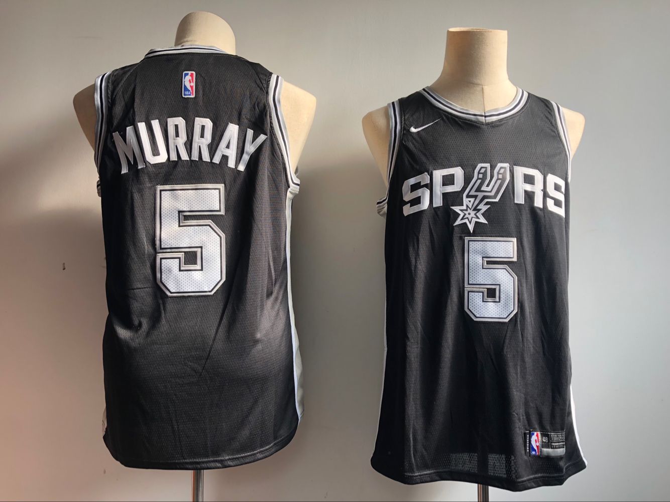 Men San Antonio Spurs 5 Murray Black Game NBA Jerseys